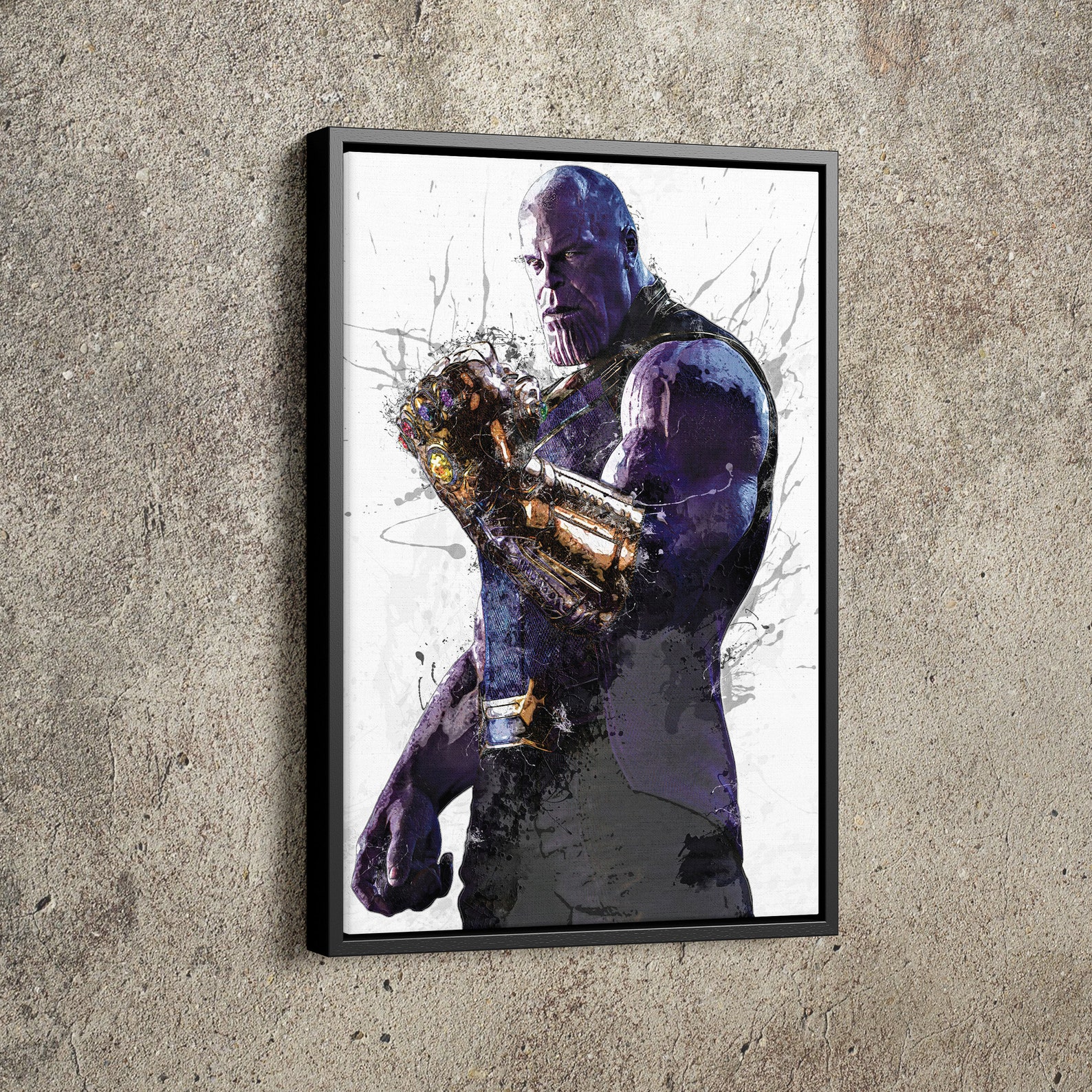 Thanos Poster Marvel Superhero Comics Painting Hand Made | Etsy
