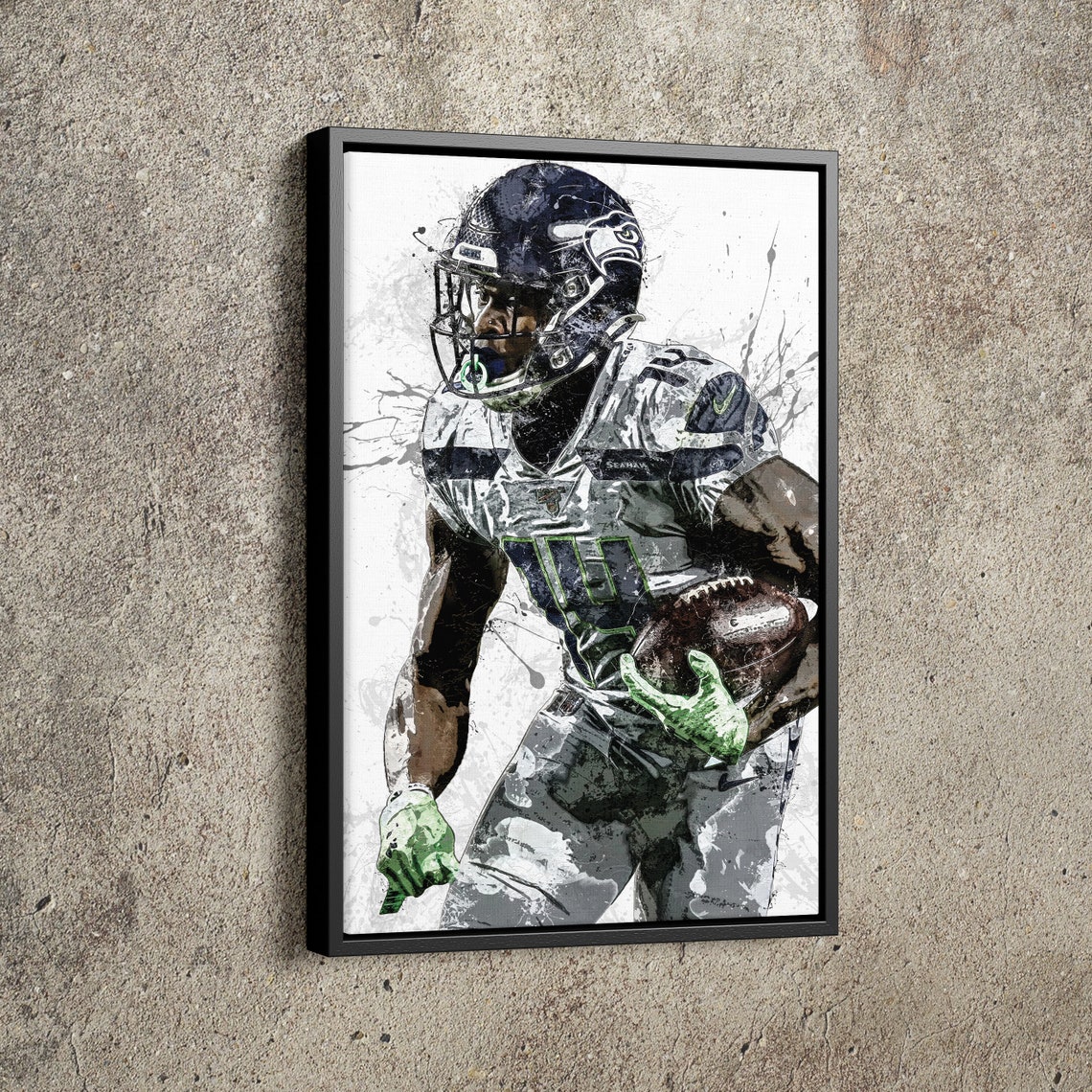 DK Metcalf Poster Seattle Seahawks Painting Football Hand Made | Etsy