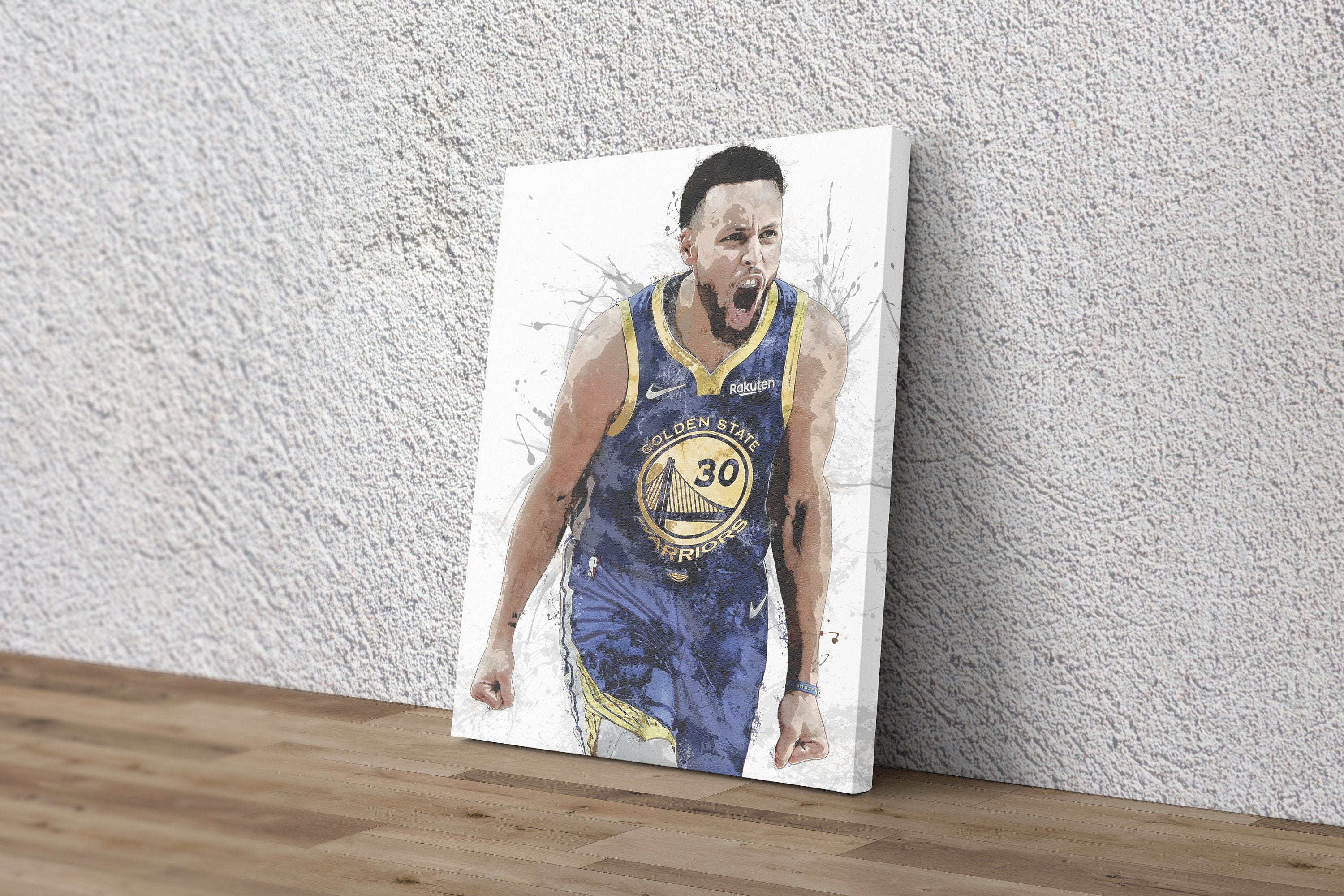 Stephen Curry Art Poster Golden State Warriors Basketball Hand Etsy