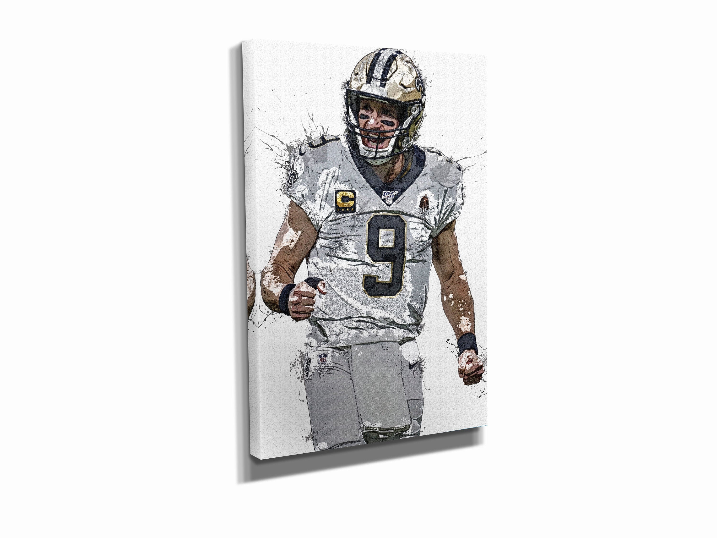 Drew Brees Poster New Orleans Saints Football Hand Made | Etsy