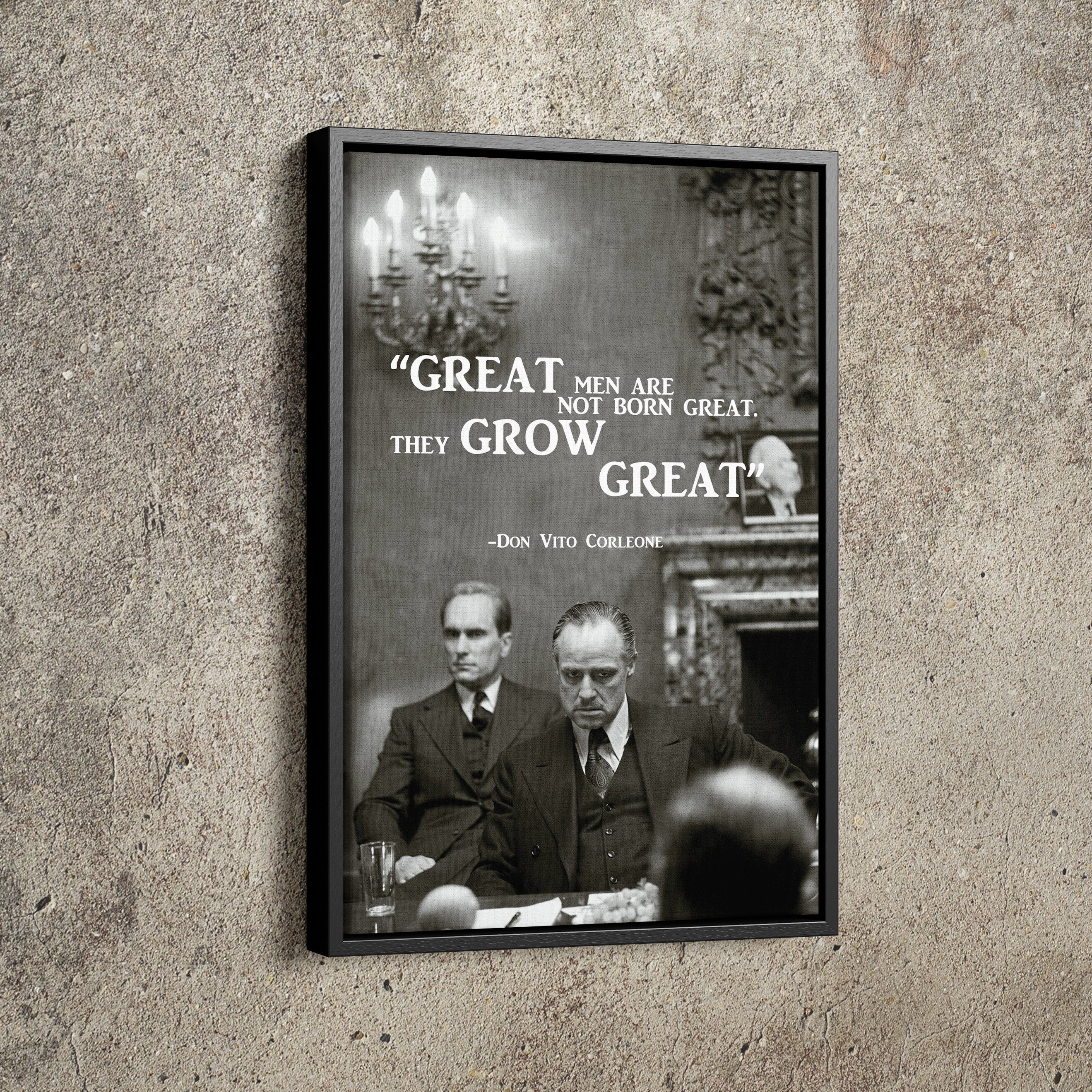 Laffiche parrain Don Vito Corleone Citation Main Fait Etsy