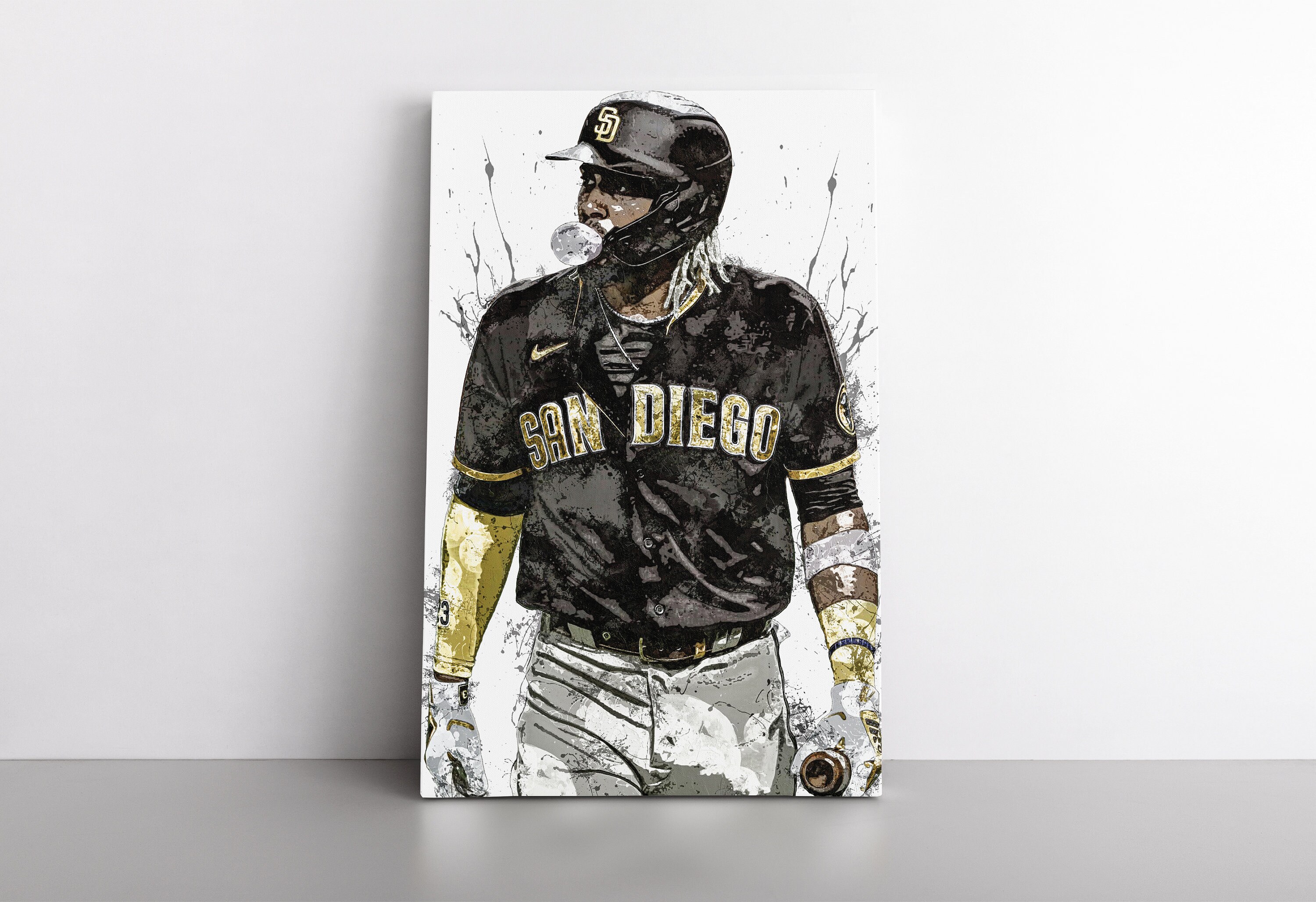 Fernando Tatis Jr Poster San Diego Padres Baseball Painting Etsy