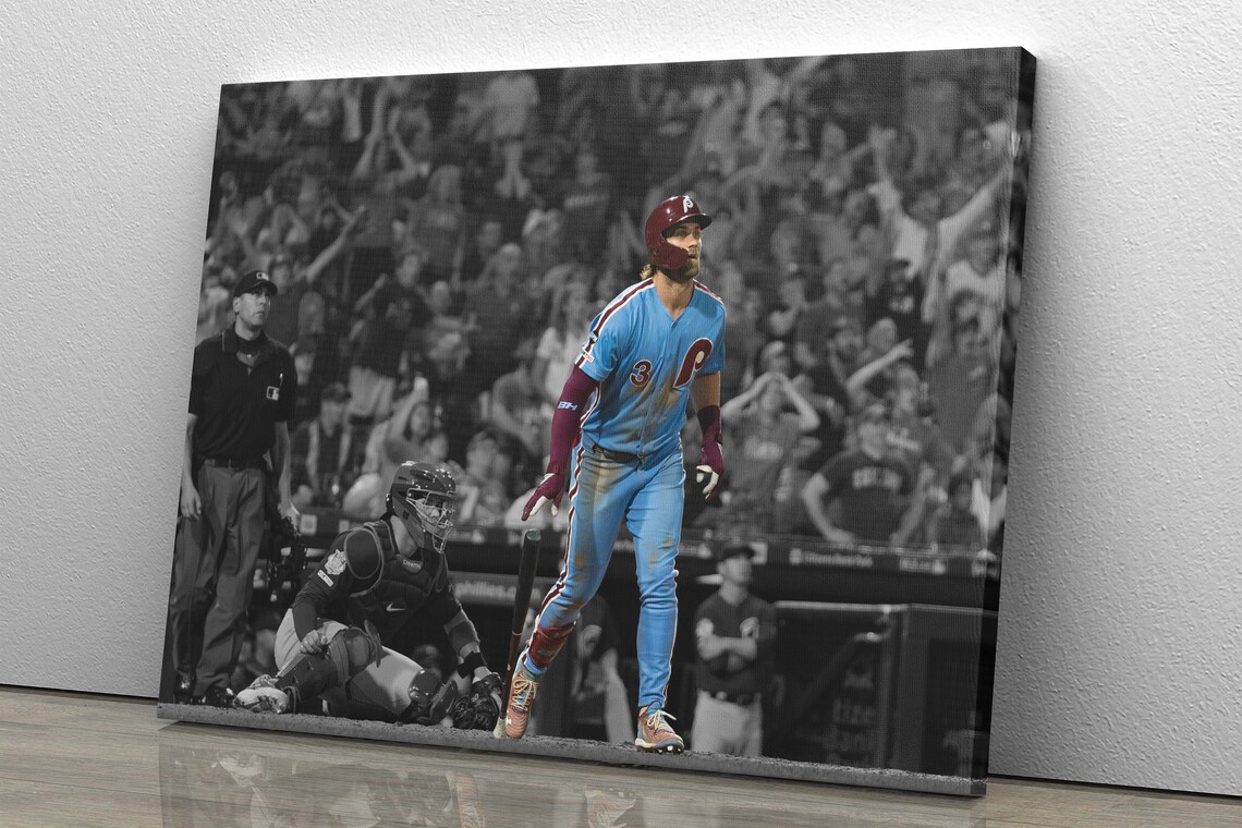 Bryce Harper Walkoff Grand Slam Poster Philadelphia Phillies Etsy