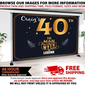 Step and Repeat, For Business Event Backdrop, Backdrop Banner, Custom logo Backdrop, Fabric Backdrop or Vinyl Backdrop, 40th birthday
