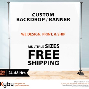 Step and Repeat Backdrops! Affordable Custom Backdrops Perfect for Parties, and Business Events. Free Design and multiple sizes