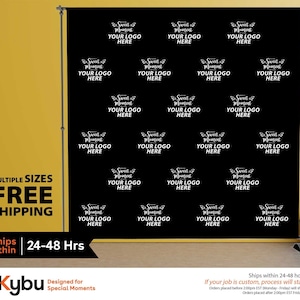 Step and Repeat, For Business Event Backdrop, Backdrop Banner, Custom logo Backdrop, Fabric Backdrop