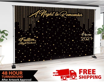 Prom Backdrop, Graduation Backdrop, Step and Repeat, Custom Backdrop, Vinyl Backdrop