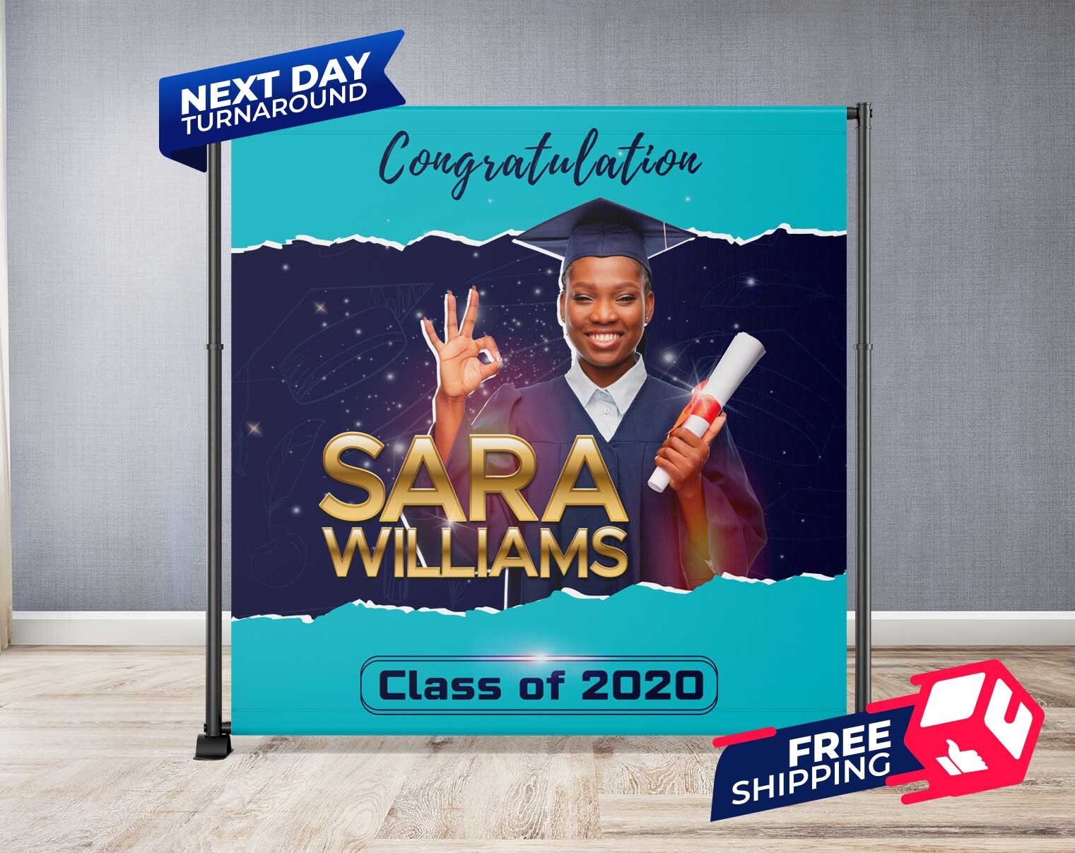 Graduation Backdrop Graduation Backdrop Banner Class of Etsy Canada