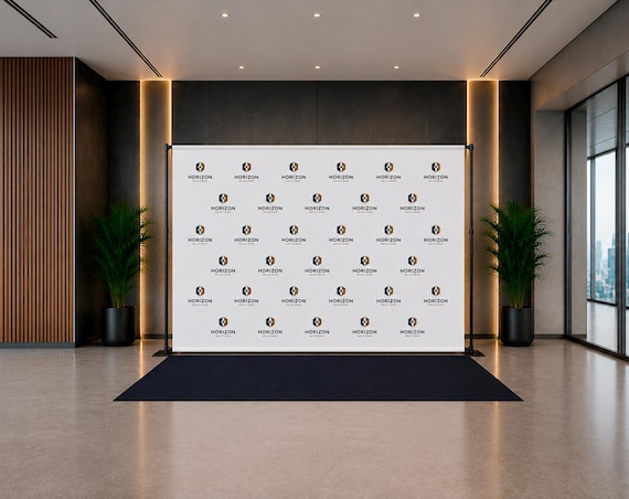 Custom Step and Repeat Backdrop Banner – Personalized Photo Banner for Birthday, Baby Shower, Wedding, Sweet 16, Party Decor