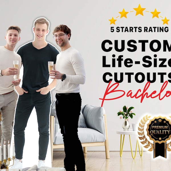 Custom Cutouts, Bachelor Cardboard Cutout, Bachelor Cutouts Party, Custom life size bachelor standee