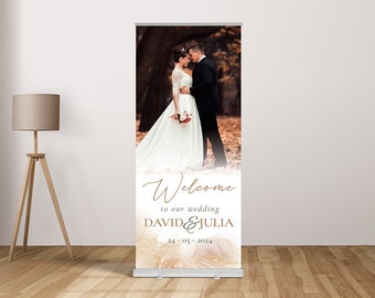 Wedding Retractable Banner Welcome Autumn theme