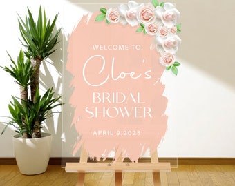 Bridal Shower Personalized Acrylic Wedding Signs! Your Special Day with Customizable Wedding shower sign and More!