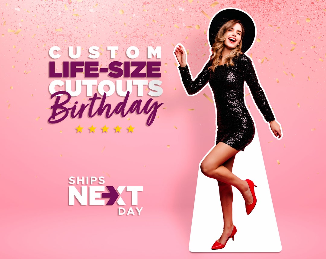 Custom Cutouts, Birthday & Anniversary Cardboard Cutout, Birthday