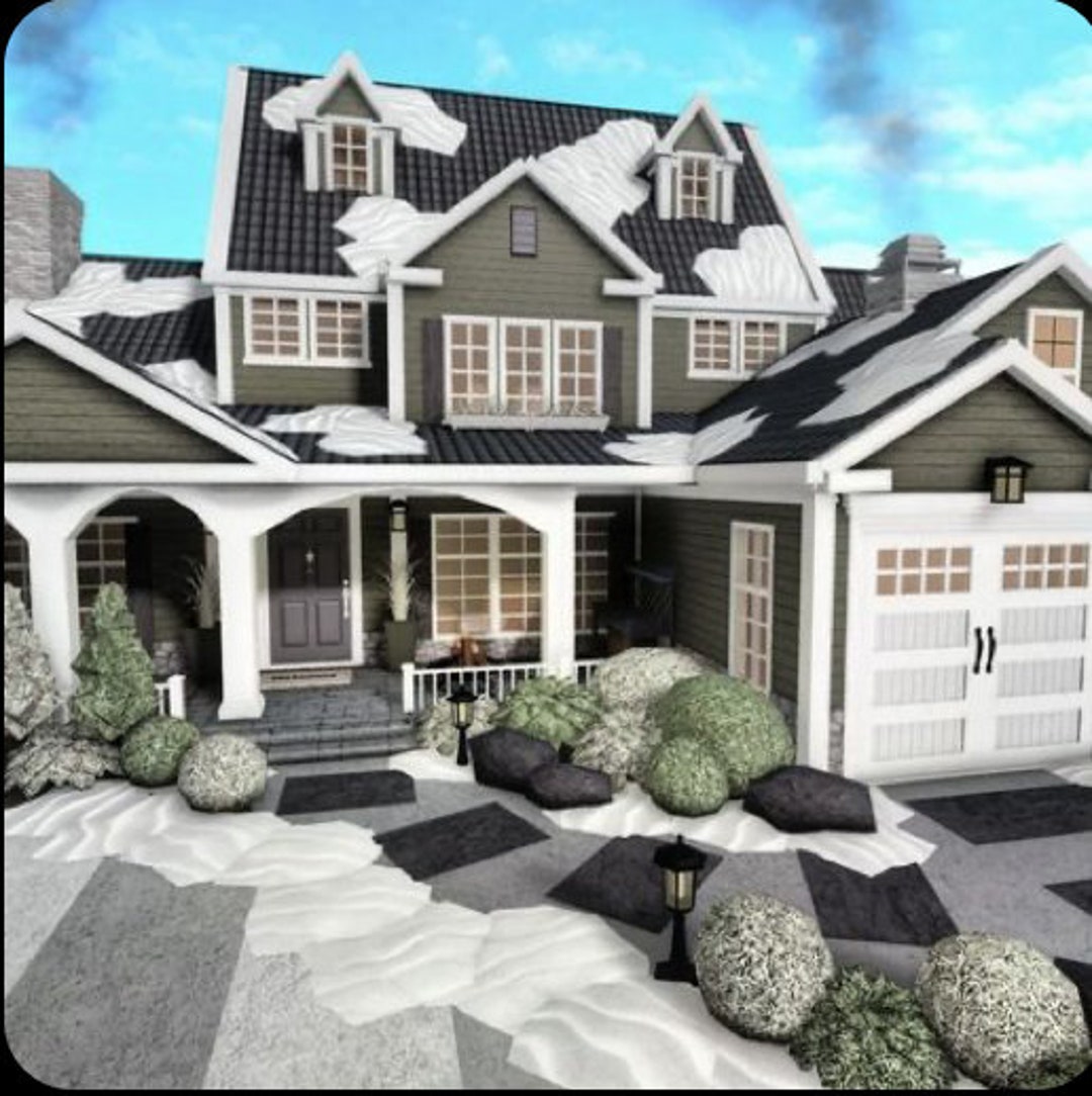 Custom Roblox Bloxburg House Build! ✨Aesthetic Family Home✨