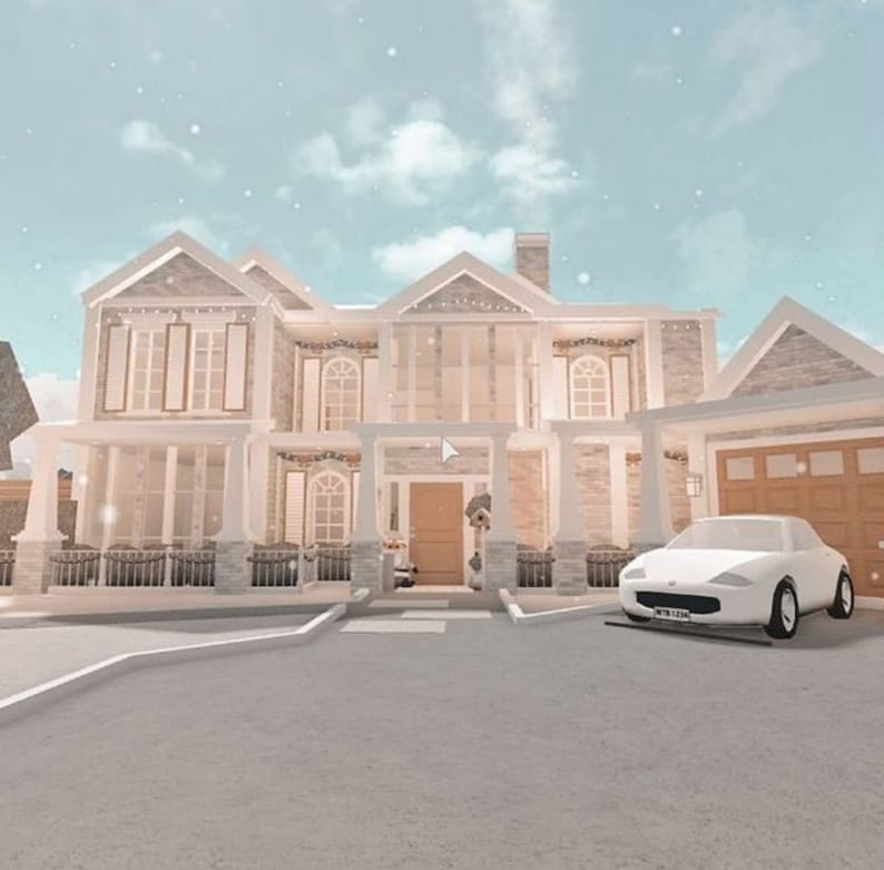 Roblox Bloxburg House Build Cute Modern Preppy Family Rp House - Etsy