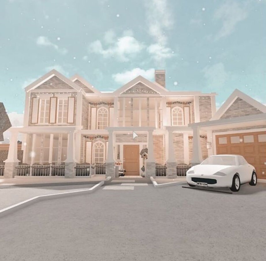 Bloxburg: Luxury Suburban Mansion Interior (part-2), House Build, Roblox