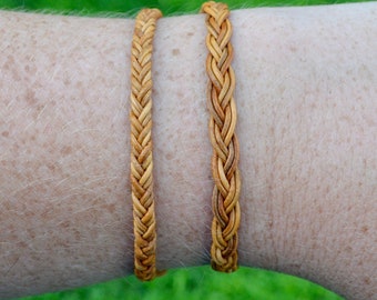 Midway Leather Braided Adjustable Bracelet - Choose Your Color - Stackable Bracelet