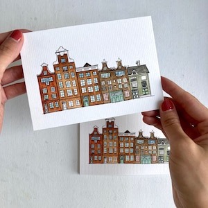 Maisons mitoyennes néerlandaises - Carte postale/Ansichtkaart | Impression A6