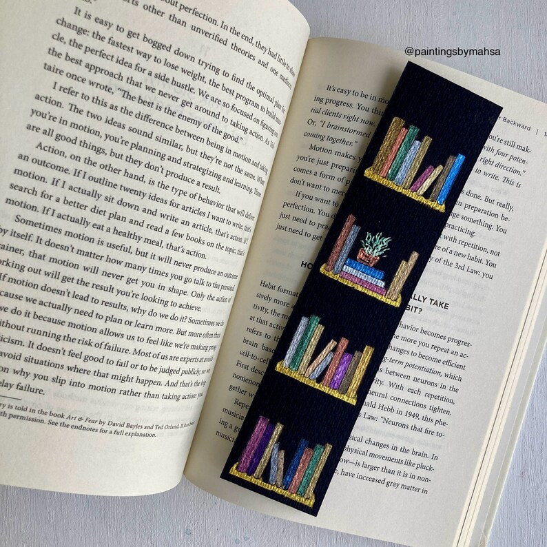 NIEUWE handgeschilderde sprankelende bladwijzers voor elke boekenliefhebber om uw verbeelding te prikkelen Stillness