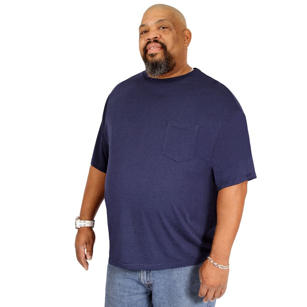 Big Men 3XL-8XL Crew Neck With Pocket Bamboo T-shirt Short Sleeve Tee by  Big Boy Bamboo - Etsy