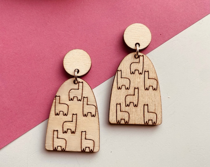 Featured listing image: Boho Llama Earrings