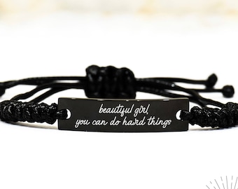 Gifts For Her Inspirational Motivatebracelet Beautiful Girl You Can Do Amazing Things Gift Daughter Gift Self Esteem