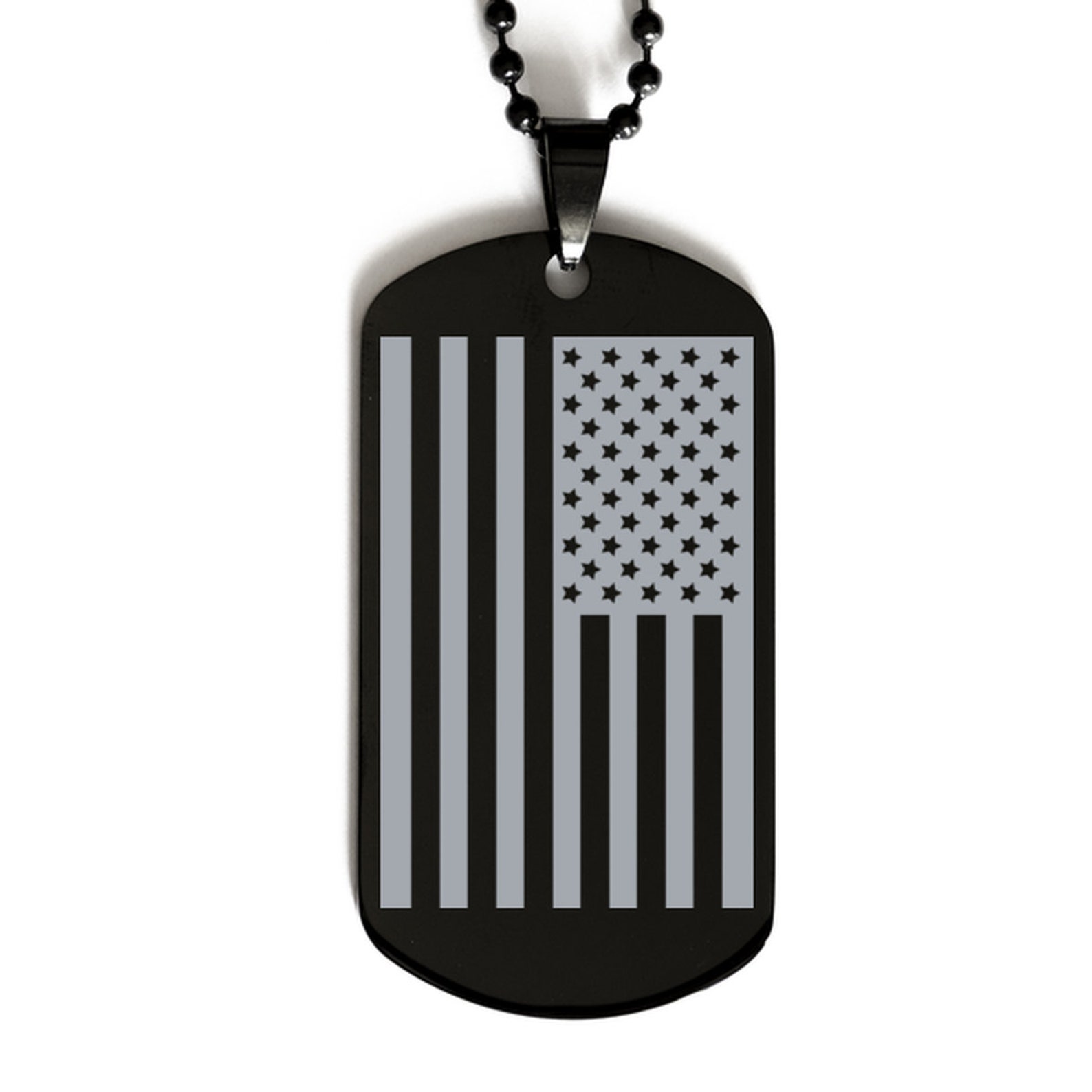 American Flag Dog Tag, USA National Flag, American US Flag Necklace