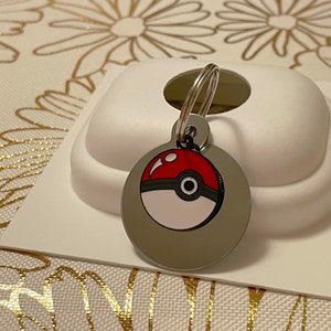 Pokeball dog tag hot sale