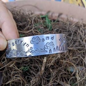 The Mountains Are Calling Cuff Bracelet