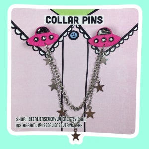 Little UFO Collar Pins