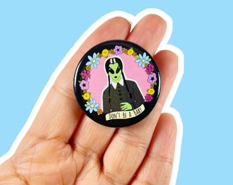 Woensdag Addams Button Badge