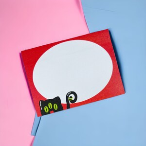Cute Alien Cat Funny sticky notes post it notes notepad