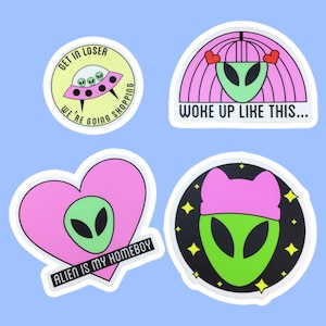 Alien Girl Power Vinilo Pegatina Pack