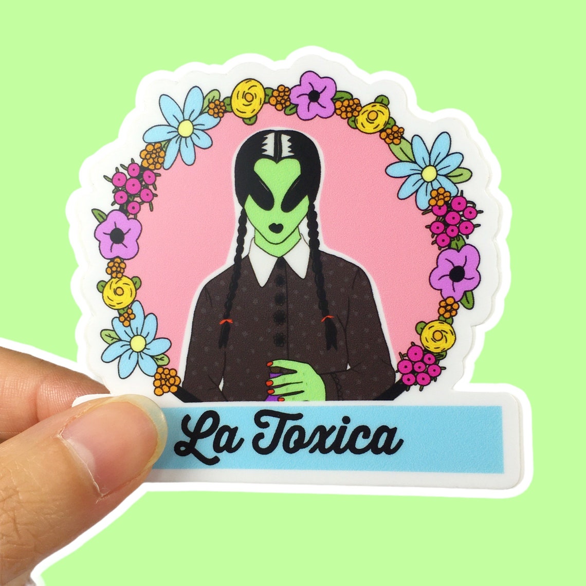 La Toxica Alien Vinyl Sticker Etsy
