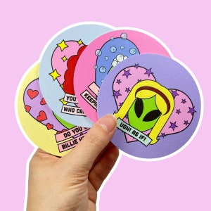 Set of 4 Alien Clueless Coasters.