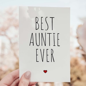 Tante Karte DRUCKBAR Beste Tante aller Zeiten, süße Geburtstagskarte Tante, DIGITAL DOWNLOAD, Tante Geburtstagskarte, Dankeskarte für Tante, herunterladbar