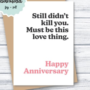 Cartão de aniversário engraçado Cartão de aniversário para impressão para marido, cartão de aniversário rude para esposa, cartão de aniversário para ele, DOWNLOAD DIGITAL