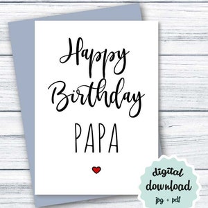 Buy Papa Birthday Card Online In India - Etsy India
