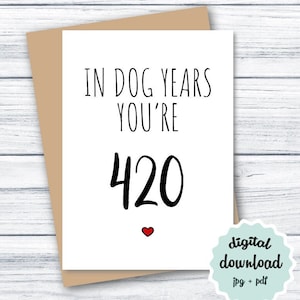 Carte d’anniversaire 60e IMPRIMABLE Carte d’anniversaire drôle 60, Carte d’anniversaire Année du chien, Carte d’anniversaire TÉLÉCHARGEABLE