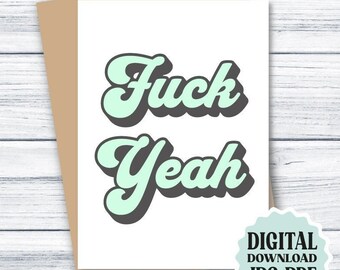 Afstudeerkaart grappig DOWNLOAD Grad Card PRINTBAAR, Fuck Yeah, Gefeliciteerd Card, College Grad Card, Afstudeerkaart, Afstuderen Download