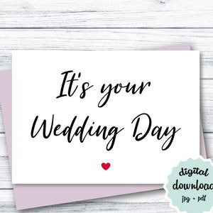 印刷可能なウェディングカード、かわいいウェディングカード、結婚お祝いカード、結婚式当日カード、デジタルウェディングカード、即時ダウンロード
