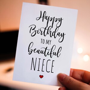 Printable Birthday Card Niece DIGITAL DOWNLOAD Happy Birthday to My ...
