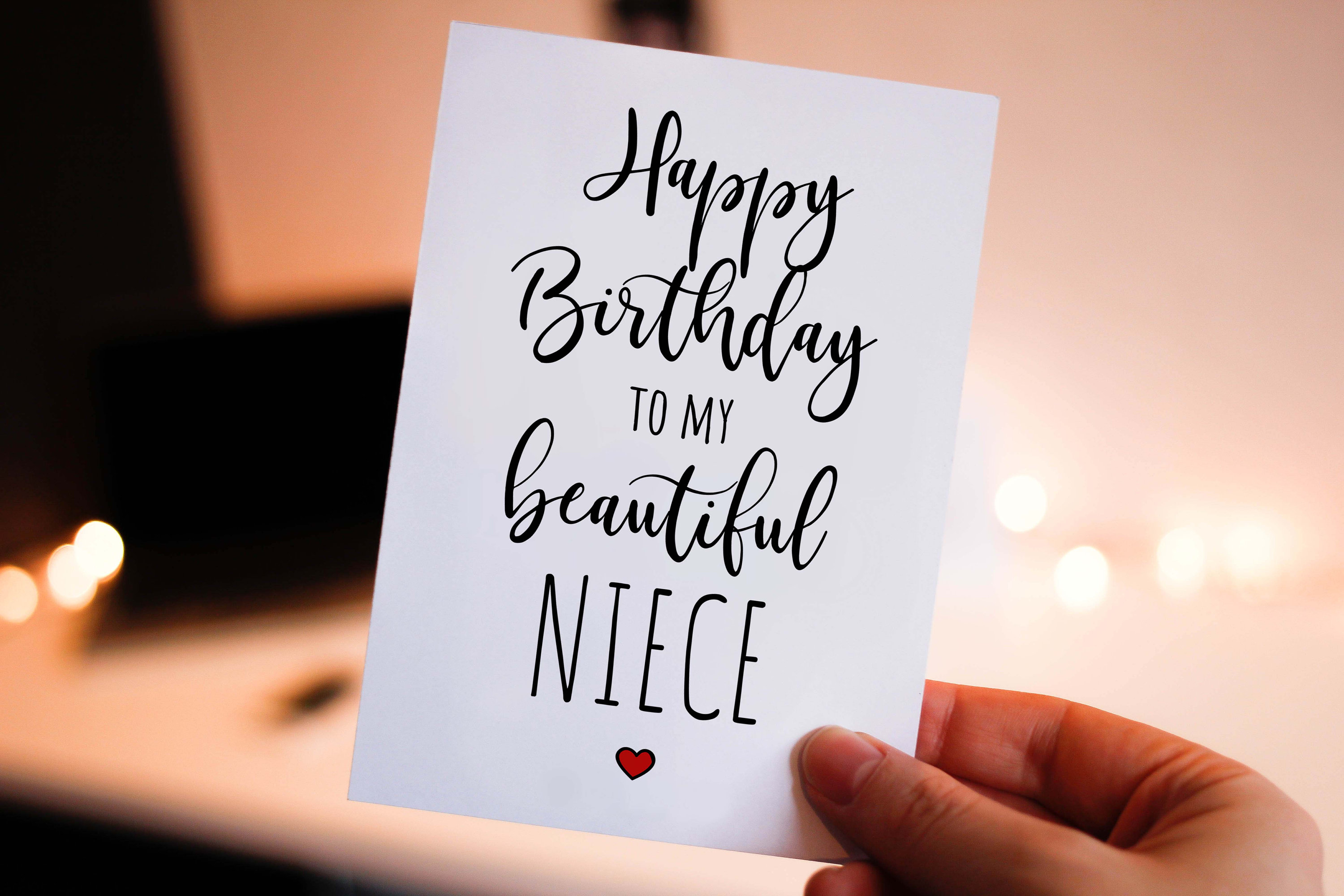 Printable Birthday Card Niece DIGITAL DOWNLOAD Happy Birthday to My ...
