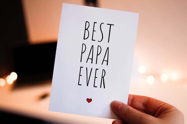 Best Papa Ever Card PRINTABLE Birthday - Il 794xN.4634399347 Pxcg