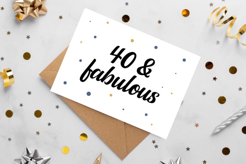 40th Birthday Card PRINTABLE Birthday - Il 794xN.4629535090 Ni2f 
