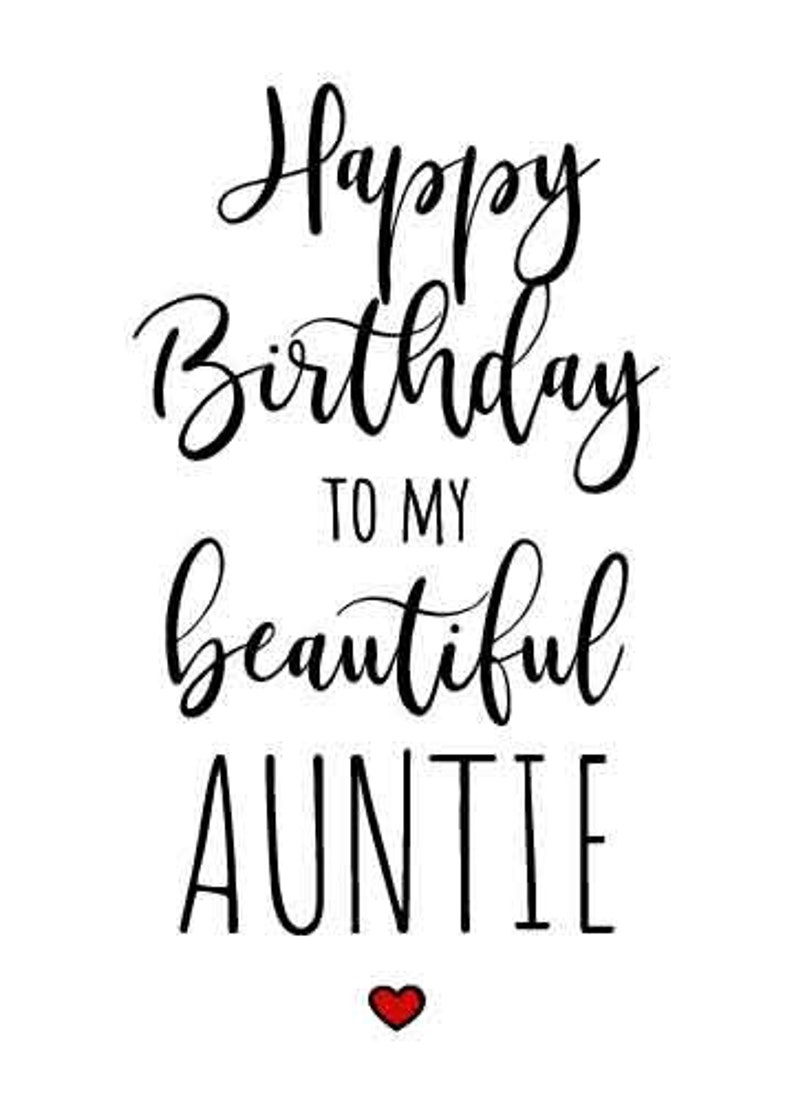 Happy Birthday Auntie Black Images Digital Birthday Card Aunt Download Happy Birthday To My Beautiful Auntie  Birthday Card Auntie Printable Paper Paper & Party Supplies Stokfella.com