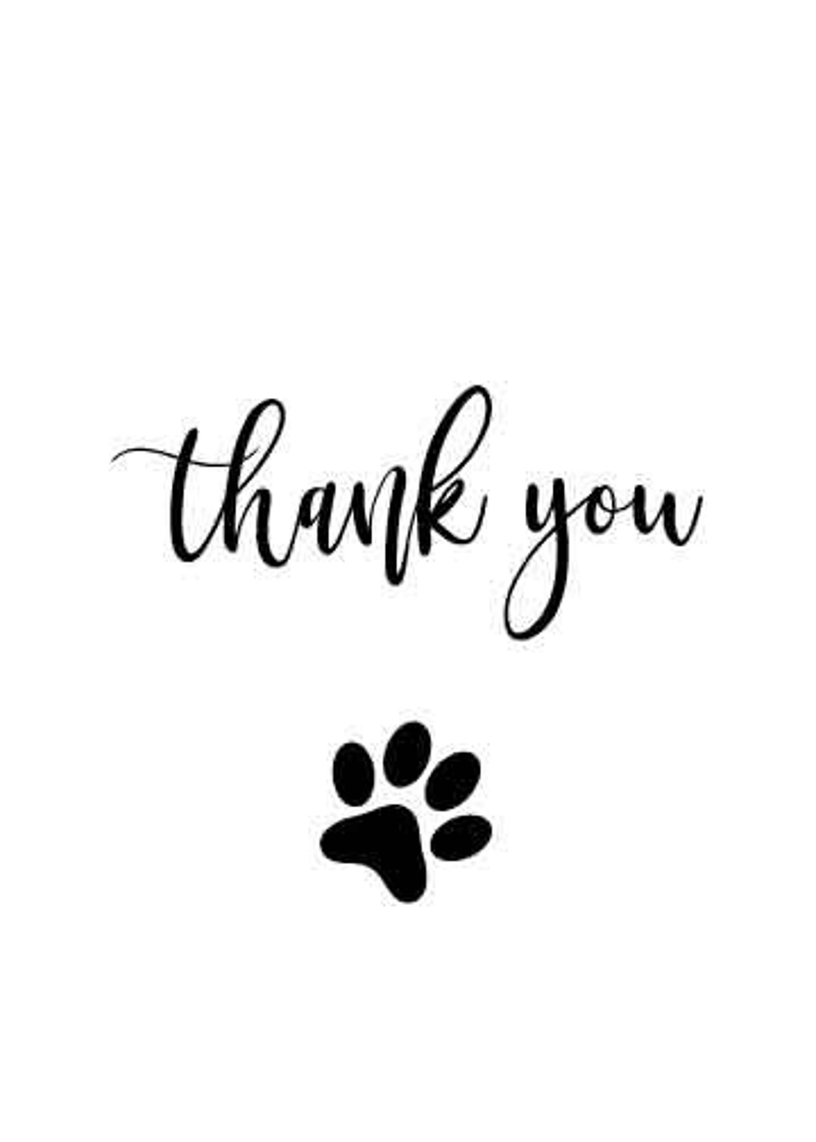 PRINTABLE Pet Sitter Card Thank You Card for Dog Sitter Veterinarian