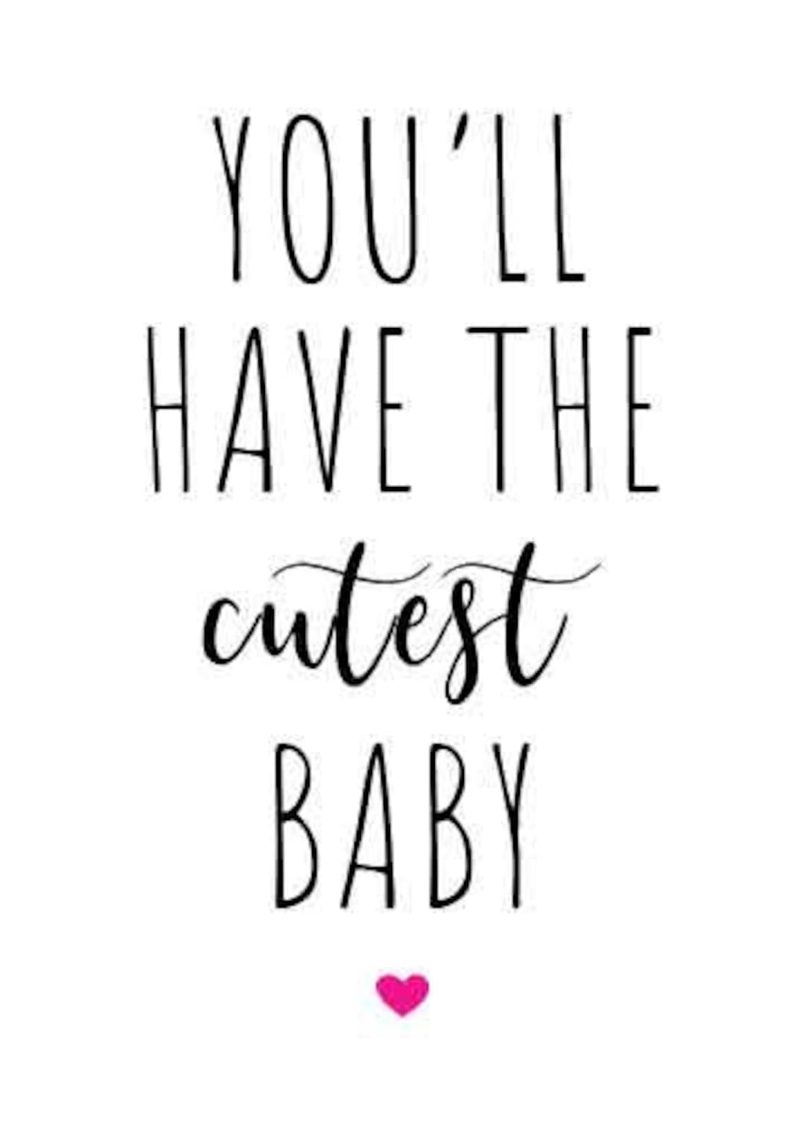 Baby Shower Card DIGITAL DOWNLOAD Mom to be Card PRINTABLE | Etsy