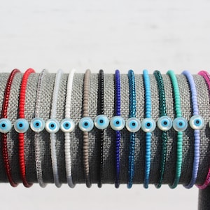 White Evil Eye Bracelet
