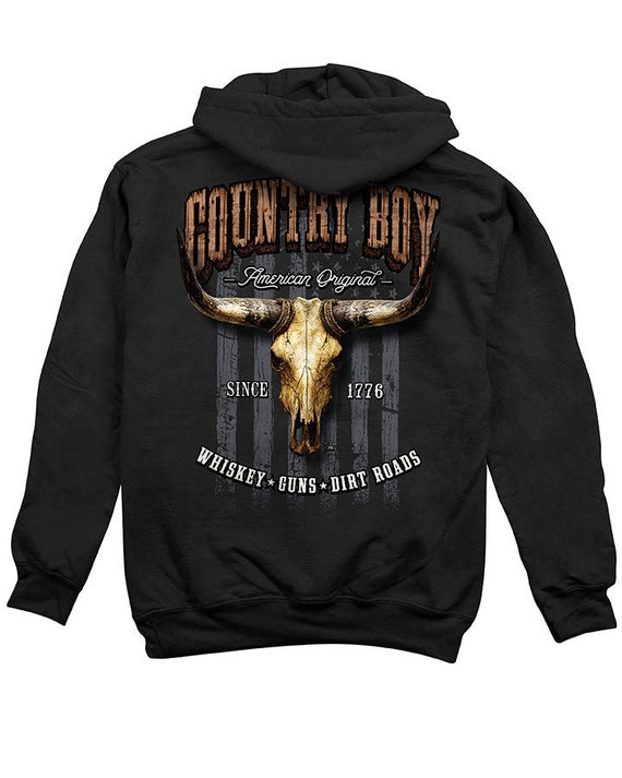 Country Boy® Men's Hoodie Whiskey Guns Dirt Roads